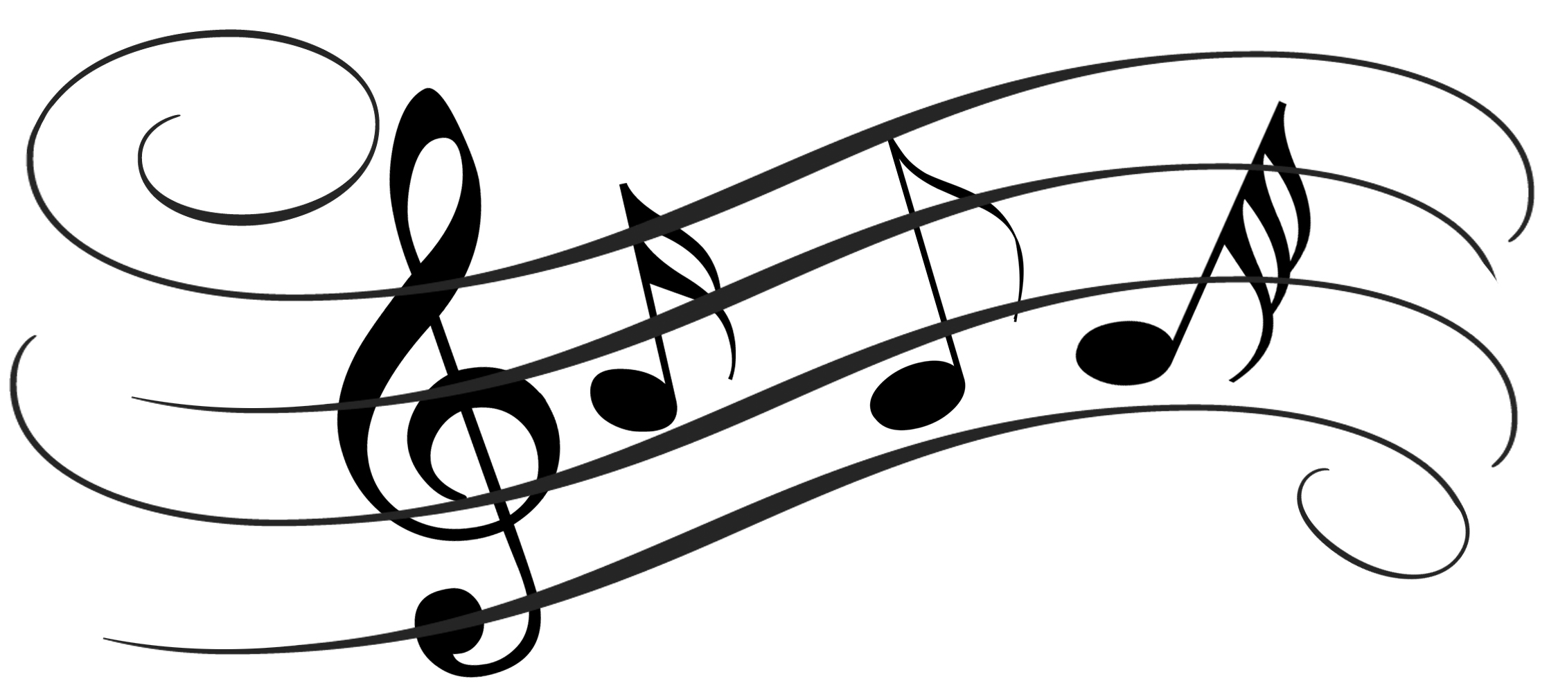 A picture of music notes.